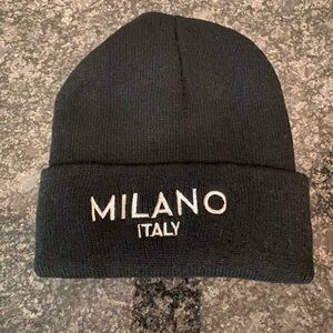 Milano Black Beanie Hat